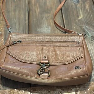 The Sak Tan Crossbody Bag with Textured Leather